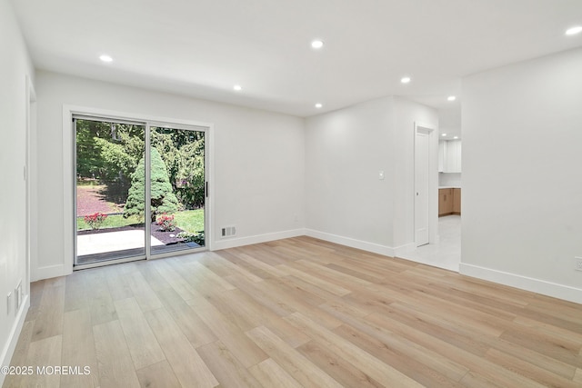 10 Pepperidge Rd, Howell, NJ 07731 - unfurnished room with light wood finished floors, baseboards, and recessed lighting