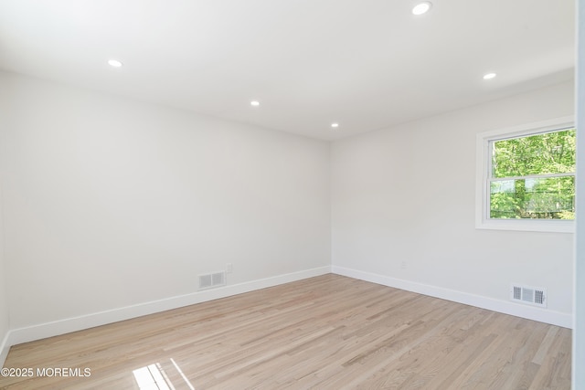 10 Pepperidge Rd, Howell, NJ 07731 - empty room featuring baseboards, light wood-style floors, and recessed lighting