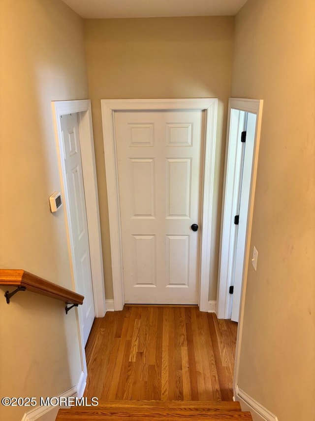231 Friendship Rd, Howell, NJ 07731 - hallway with wood finished floors and baseboards