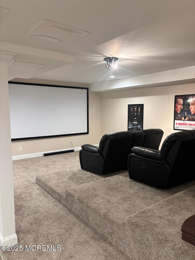 231 Friendship Rd, Howell, NJ 07731 - carpeted home theater room featuring baseboards