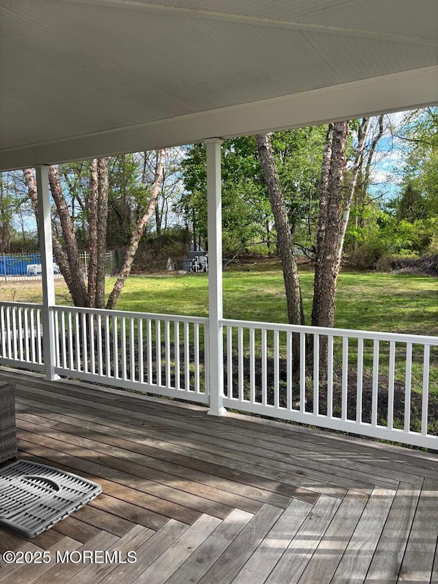 231 Friendship Rd, Howell, NJ 07731 - wooden terrace with a yard