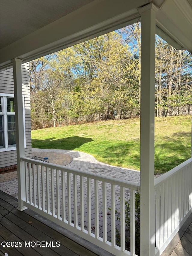 231 Friendship Rd, Howell, NJ 07731 - wooden deck with a yard and a patio