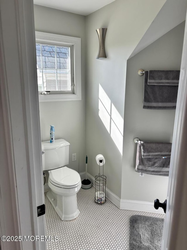 231 Friendship Rd, Howell, NJ 07731 - bathroom with toilet, baseboards, and tile patterned flooring