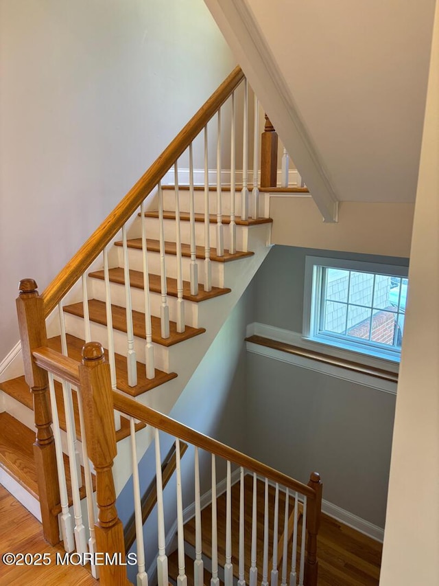 231 Friendship Rd, Howell, NJ 07731 - staircase featuring wood finished floors and baseboards