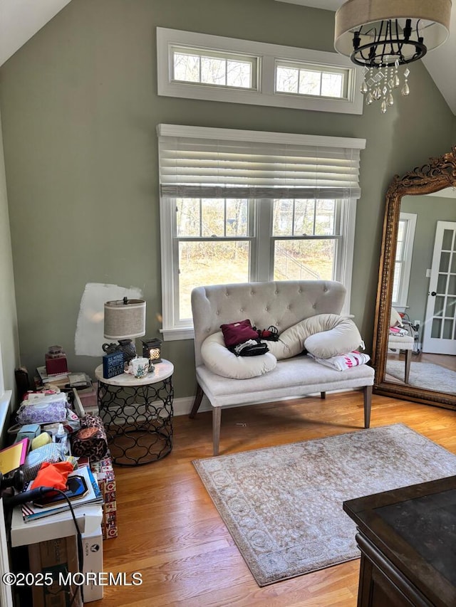 231 Friendship Rd, Howell, NJ 07731 - living room with wood finished floors, healthy amount of natural light, and vaulted ceiling