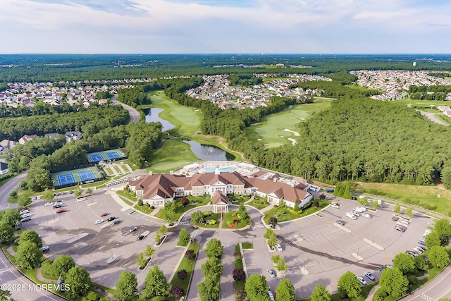 83 Brigantine Blvd, Waretown, NJ 08758 - aerial perspective of suburban area with a large body of water and a golf club