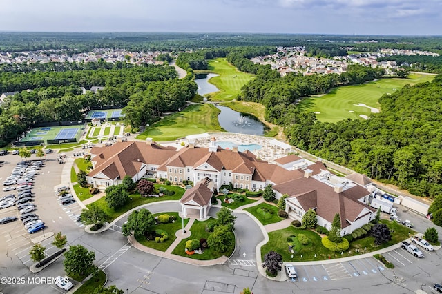 83 Brigantine Blvd, Waretown, NJ 08758 - aerial view of residential area featuring a nearby body of water and a golf course