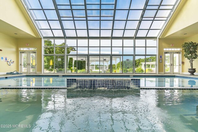 83 Brigantine Blvd, Waretown, NJ 08758 - indoor community pool with french doors and a hot tub