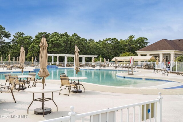 83 Brigantine Blvd, Waretown, NJ 08758 - community pool with a patio area and view of scattered trees