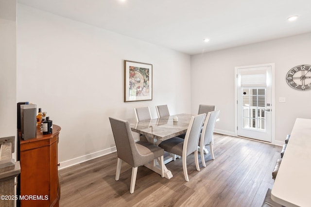 1915 Switzer Ave Unit 1915, Parlin, NJ 08859 - dining area featuring wood finished floors, baseboards, and recessed lighting