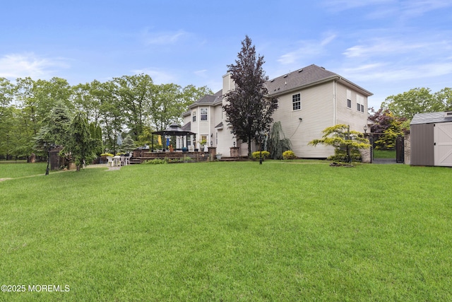 17 Meadow Run Ct, Jackson, NJ 08527 - view of grassy yard featuring a gazebo