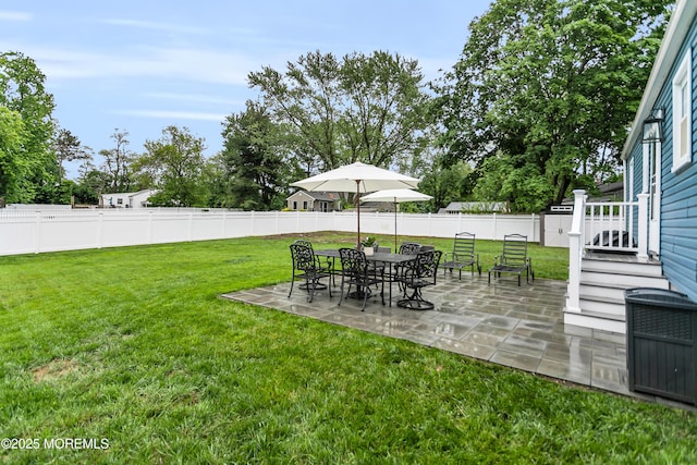 469 E Rd, Belford, NJ 07718 - view of yard with a patio area