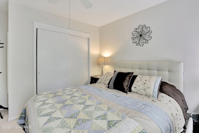 56 Hazel Dr, Freehold, NJ 07728 - carpeted bedroom featuring a closet and a ceiling fan