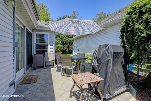 56 Hazel Dr, Freehold, NJ 07728 - view of patio / terrace featuring outdoor dining area