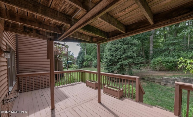 57 Pape Dr, Atlantic Highlands, NJ 07716 - view of wooden deck