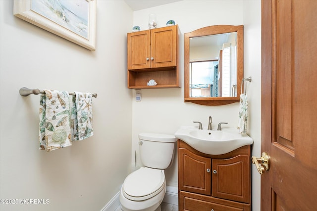 125 Bloomfield Rd, Barnegat, NJ 08005 - bathroom featuring vanity, toilet, and baseboards