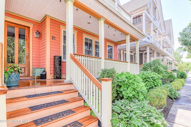 78 Cookman Ave, Ocean Grove, NJ 07756 - view of exterior entry with covered porch