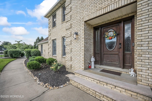 21 Windswept Ln, Freehold, NJ 07728 - property entrance featuring brick siding