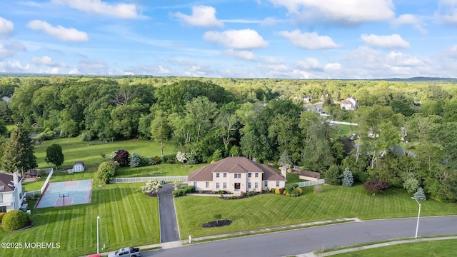 21 Windswept Ln, Freehold, NJ 07728 - drone / aerial view of a heavily wooded area