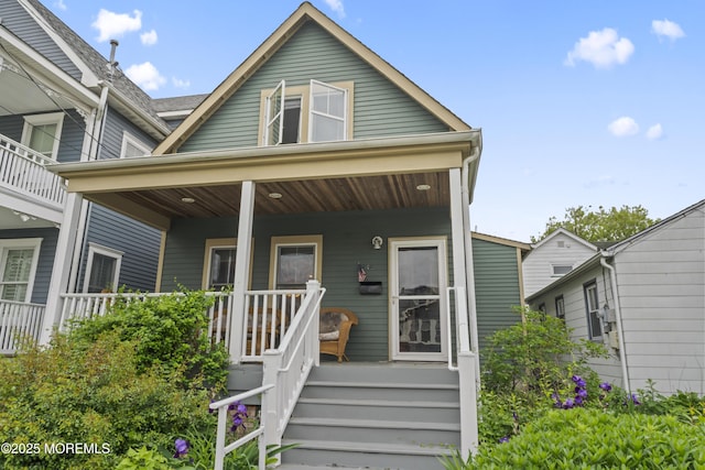 134 Franklin Ave, Ocean Grove, NJ 07756 - view of front of property with a porch