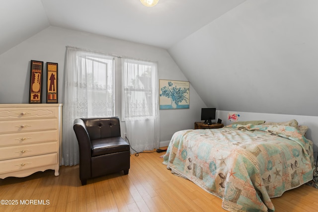 134 Franklin Ave, Ocean Grove, NJ 07756 - bedroom featuring lofted ceiling and wood finished floors