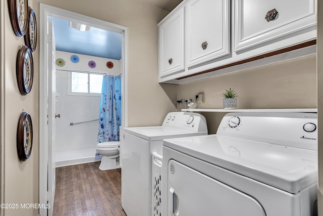 4 Delaware Way Unit A, Whiting, NJ 08759 - laundry room featuring washing machine and clothes dryer and wood finished floors