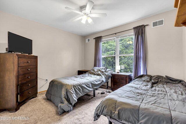 1 Overlook Ct, Manchester, NJ 08759 - carpeted bedroom featuring a ceiling fan