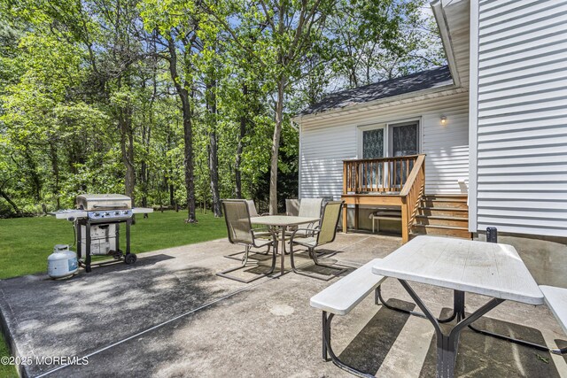 1 Overlook Ct, Manchester, NJ 08759 - view of patio featuring outdoor dining space and grilling area