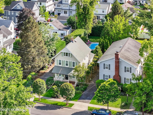 85 Virginia Ave, Manasquan, NJ 08736 - aerial view of residential area featuring a pool