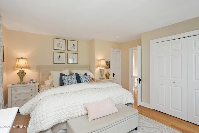 85 Virginia Ave, Manasquan, NJ 08736 - bedroom featuring light wood-style flooring, a closet, and baseboards