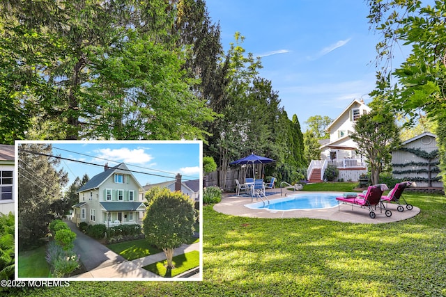 85 Virginia Ave, Manasquan, NJ 08736 - view of swimming pool featuring a patio area and stairway