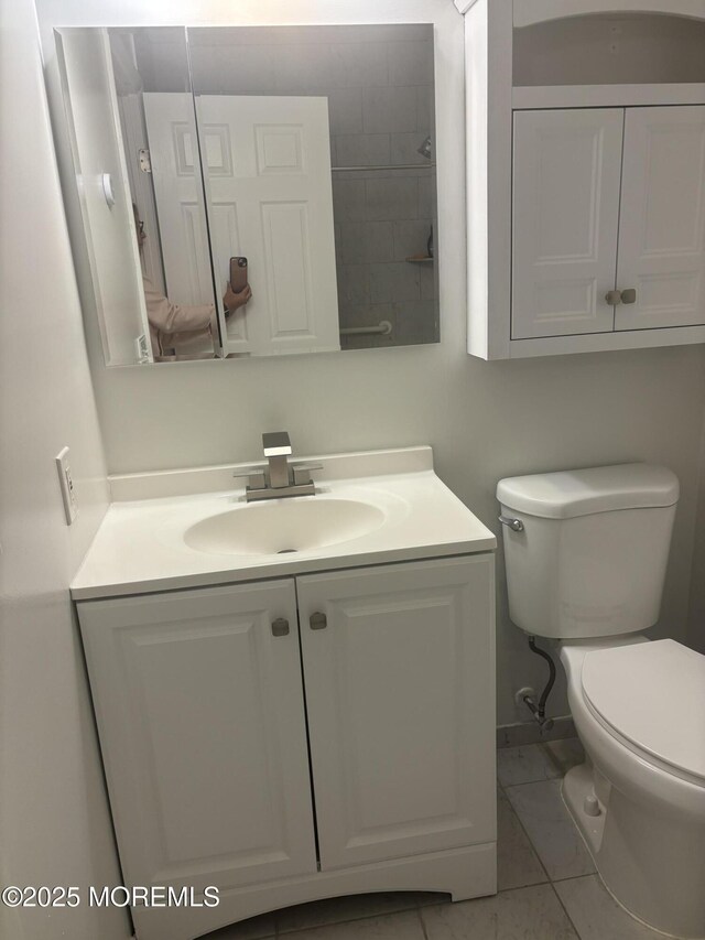 6 Ardmore St Unit A, Whiting, NJ 08759 - bathroom with vanity, toilet, and tile patterned flooring