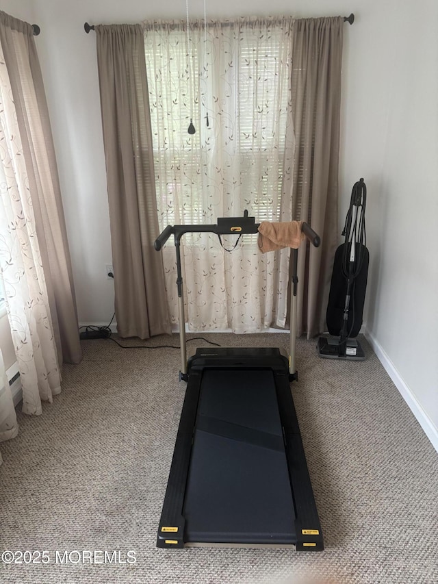 6 Ardmore St Unit A, Whiting, NJ 08759 - workout room with carpet and baseboards