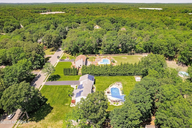 5 Persimmon Dr, Jackson, NJ 08527 - bird's eye view of a heavily wooded area and a pool