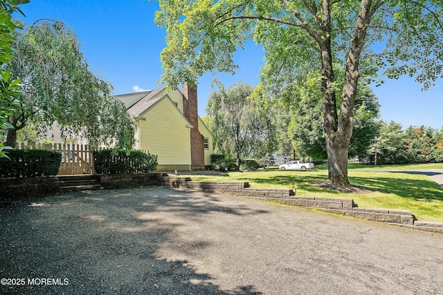 177 Cambridge Ave, Fair Haven, NJ 07704 - view of side of property featuring a chimney