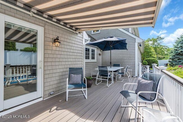 1304 Lenape Trl, Manasquan, NJ 08736 - deck featuring outdoor dining area