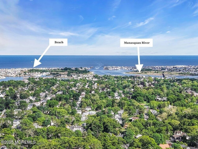1304 Lenape Trl, Manasquan, NJ 08736 - aerial view of a nearby body of water and a tree filled landscape