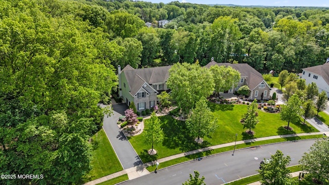 11 Elkridge Way, Manalapan, NJ 07726 - aerial view of a forest