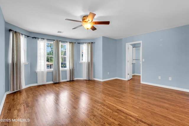 9 Fullerton Dr, Brick, NJ 08723 - spare room with ceiling fan, baseboards, and wood finished floors
