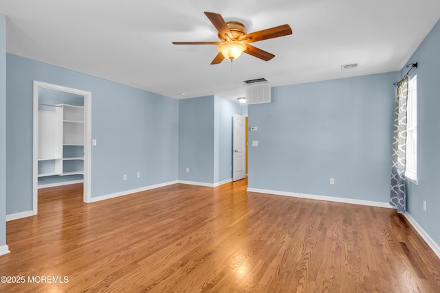 9 Fullerton Dr, Brick, NJ 08723 - unfurnished room with a ceiling fan, wood finished floors, and baseboards