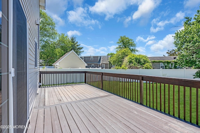 9 Fullerton Dr, Brick, NJ 08723 - view of wooden deck