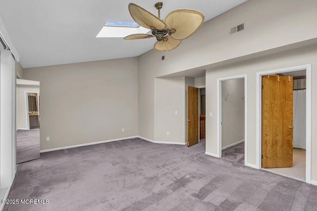 3 Black Pine Ln, Brielle, NJ 08730 - unfurnished bedroom featuring carpet flooring, a walk in closet, high vaulted ceiling, and baseboards