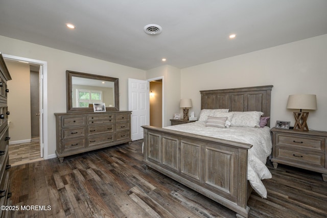 1A Winthrop Pl Unit 55, Whiting, NJ 08759 - bedroom with dark wood-style floors, recessed lighting, and baseboards