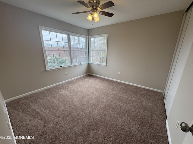 35 Deer Dr S, Barnegat, NJ 08005 - carpeted spare room featuring ceiling fan and baseboards
