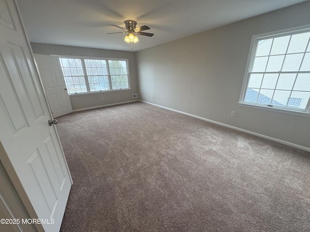 35 Deer Dr S, Barnegat, NJ 08005 - carpeted empty room with a ceiling fan and baseboards
