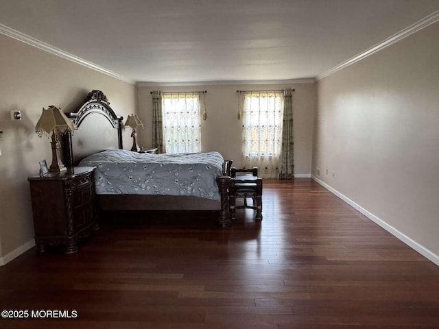 36 Graversham Dr, Marlboro, NJ 07746 - bedroom with ornamental molding, wood finished floors, and baseboards