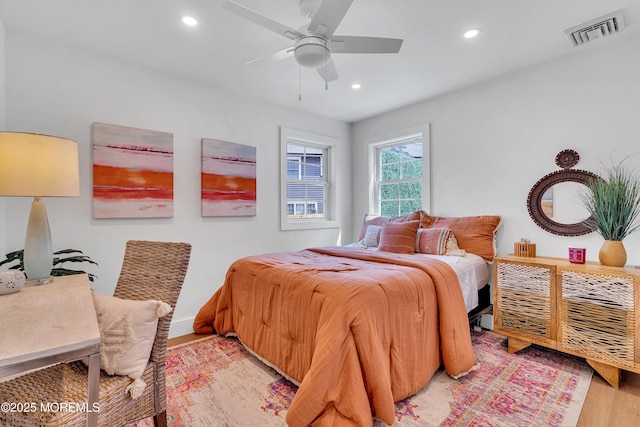 2574 Algonkin Trl, Manasquan, NJ 08736 - bedroom featuring wood finished floors, recessed lighting, and ceiling fan