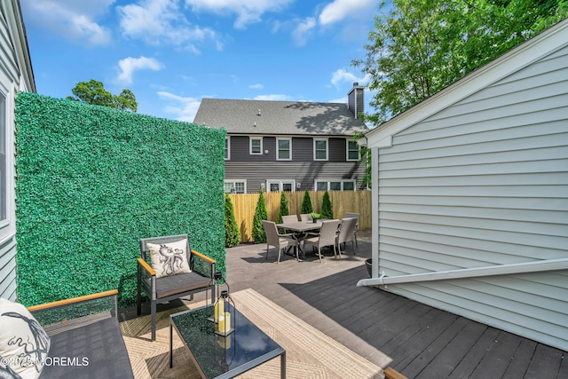2574 Algonkin Trl, Manasquan, NJ 08736 - wooden terrace with outdoor dining area and an outdoor living space