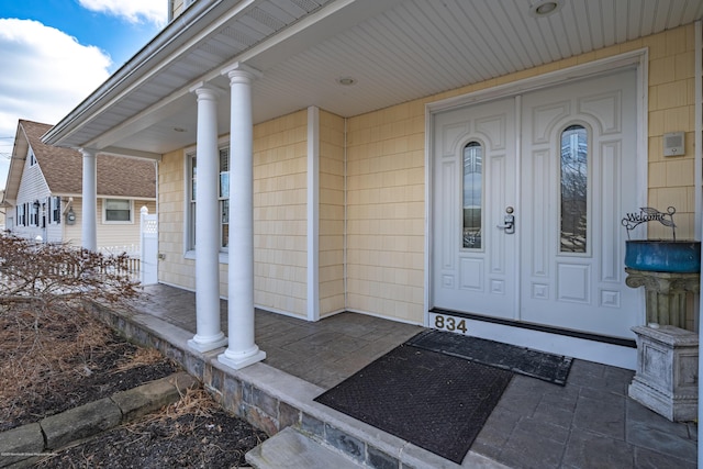 834 Leeward Dr, Forked River, NJ 08731 - property entrance with a porch