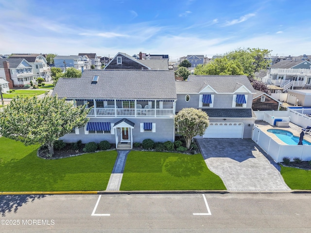 118 New York Ave, Point Pleasant Beach, NJ 08742 - aerial perspective of suburban area featuring a pool
